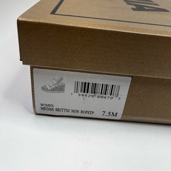 MIA Brittni Espadrille wedges blue white - 7.5 - Picture 12 of 12